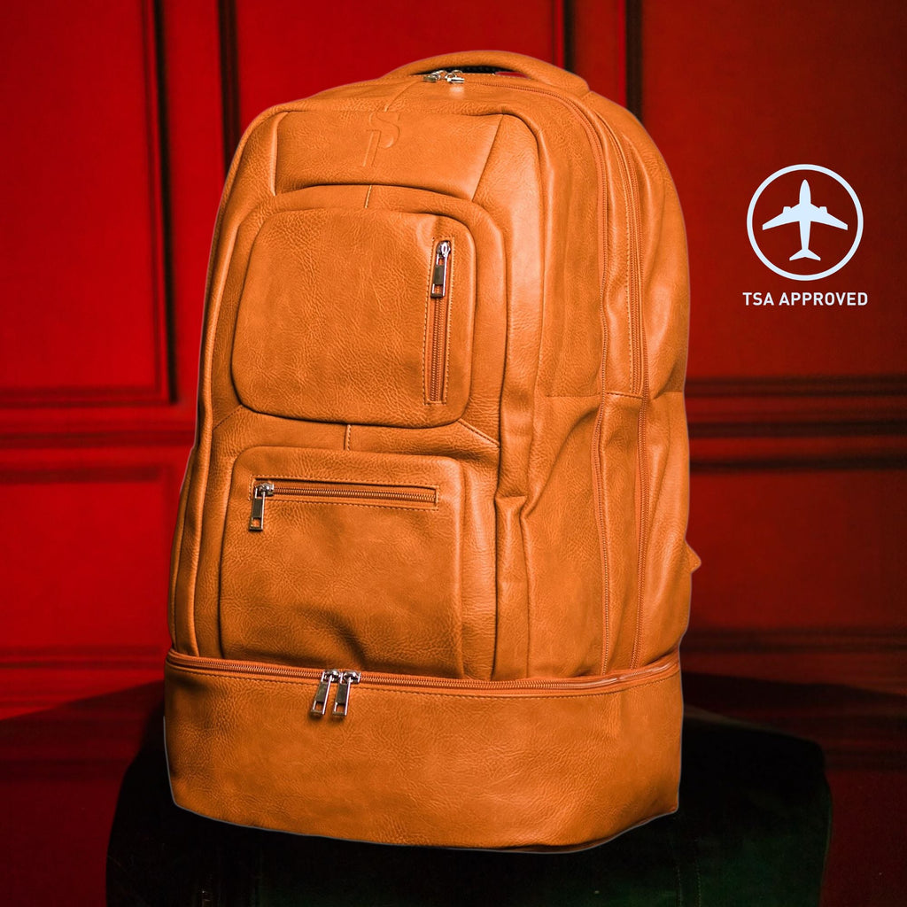 Brown Leather Luxury Patented Carry-On Bag (Only 300 Made)