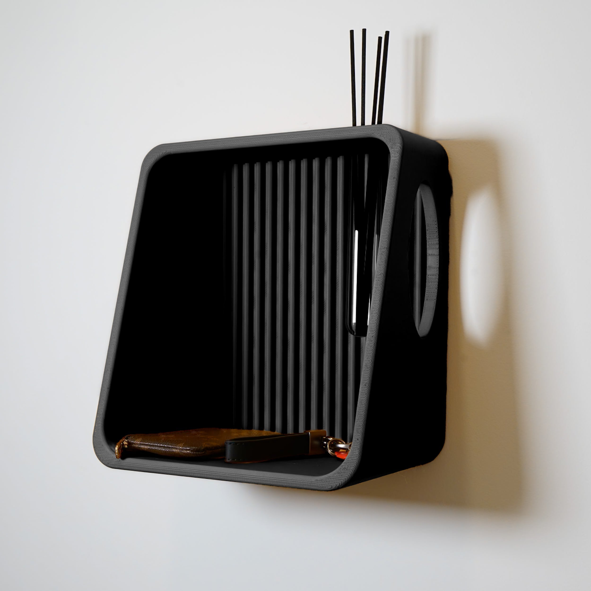 Modern Floating Wall Shelf for Plant Propagation & Reed Diffuser