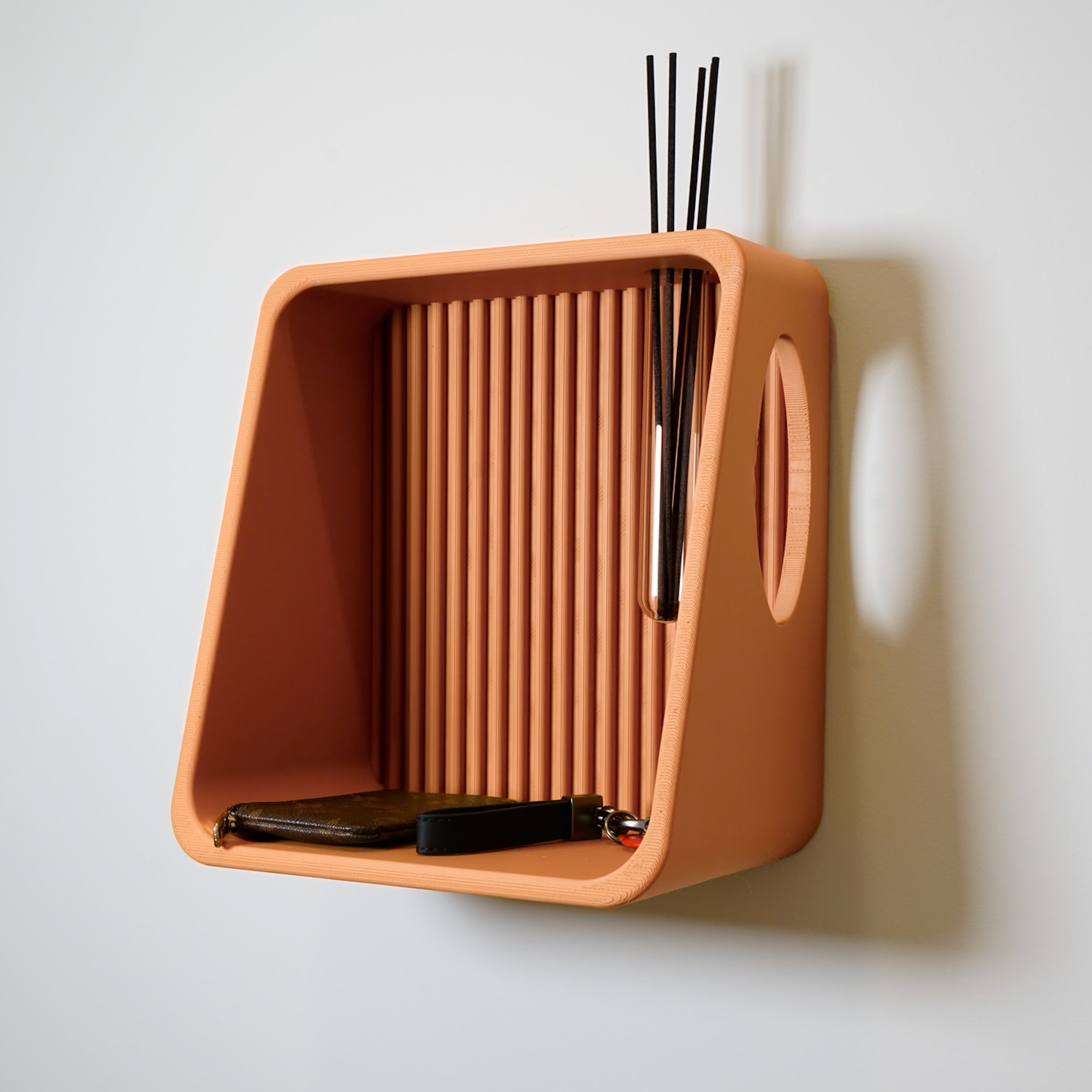 Modern Floating Wall Shelf for Plant Propagation & Reed Diffuser