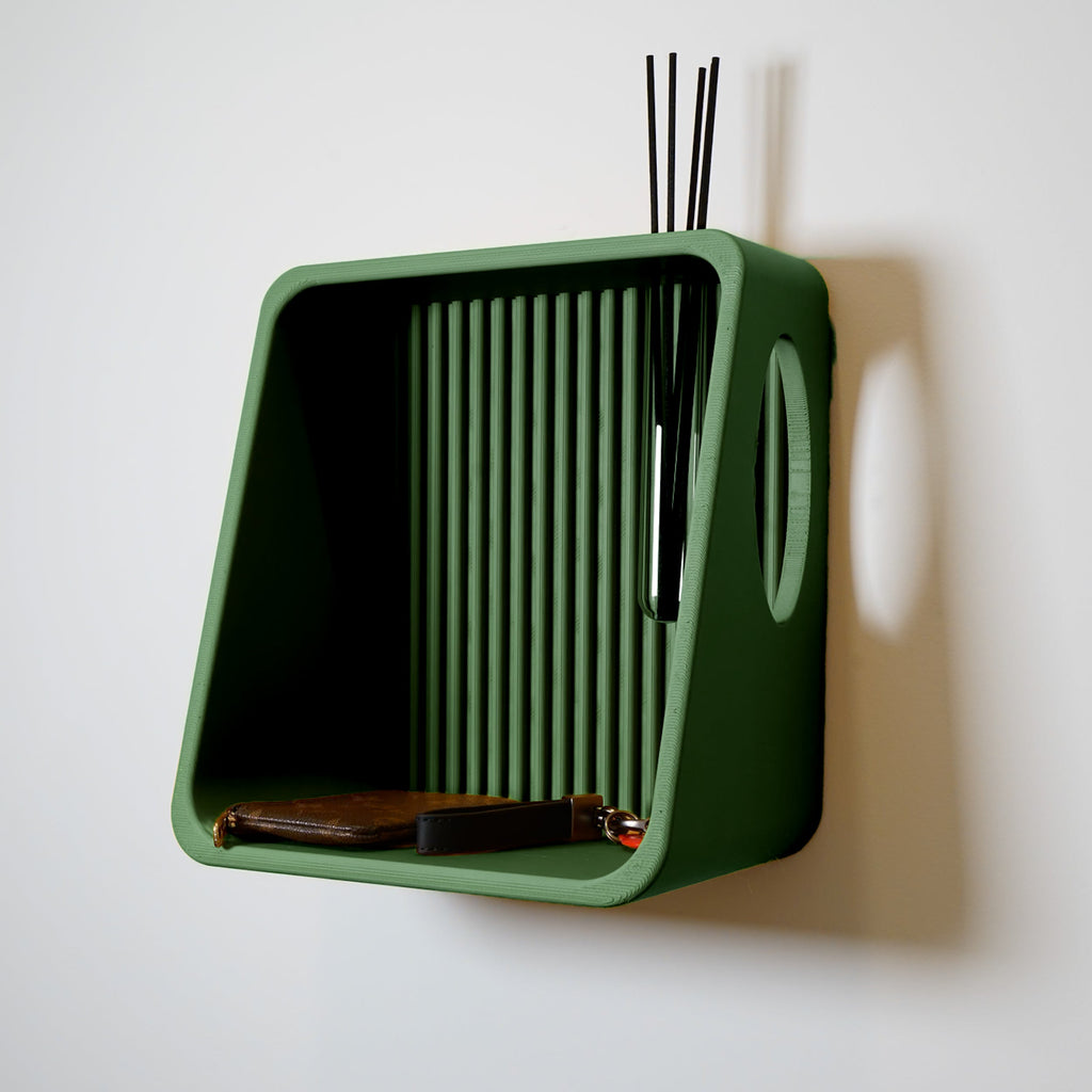 Modern Floating Wall Shelf for Plant Propagation & Reed Diffuser