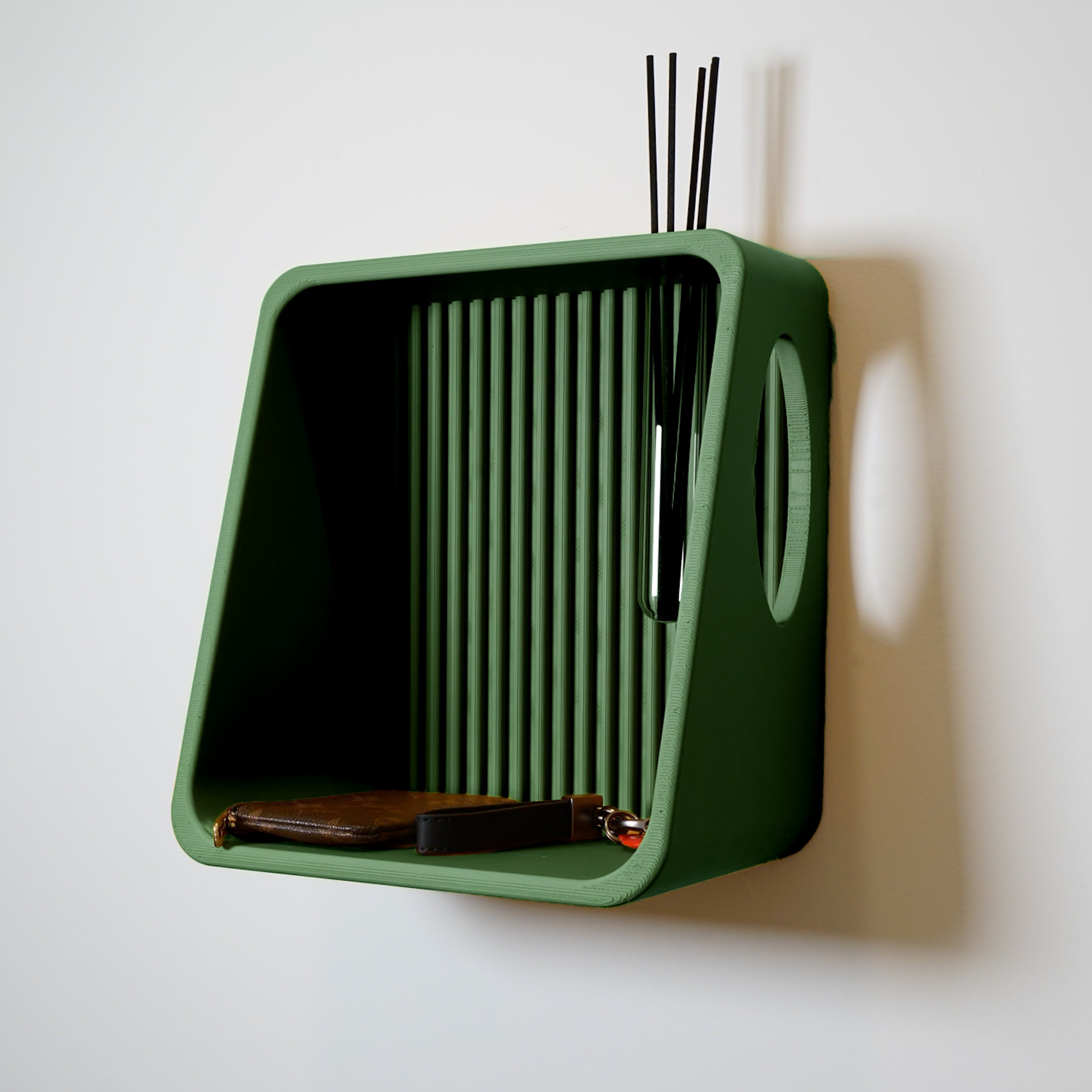 Modern Floating Wall Shelf for Plant Propagation & Reed Diffuser