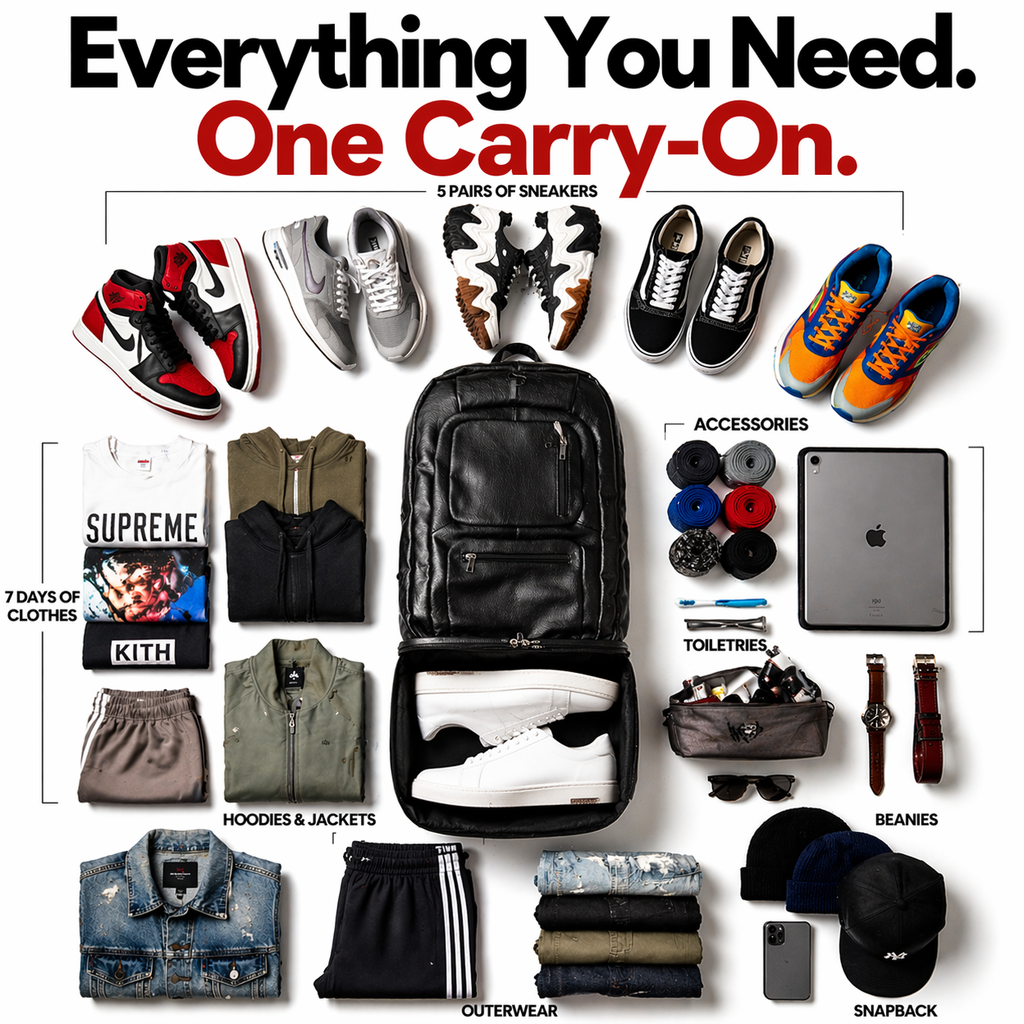 Sole Premise Carry-On Bag For Shoes, Clothes, Laptop And Camera
