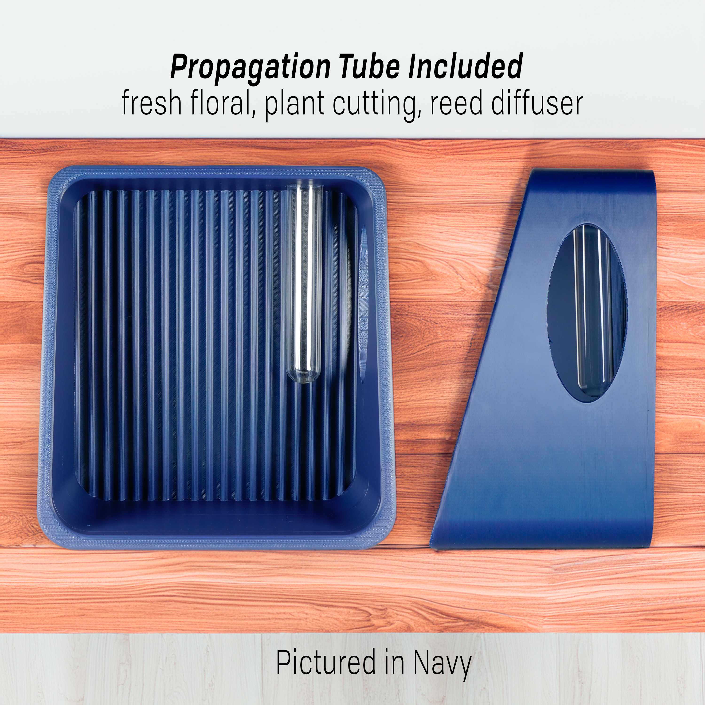 Modern Floating Wall Shelf for Plant Propagation & Reed Diffuser