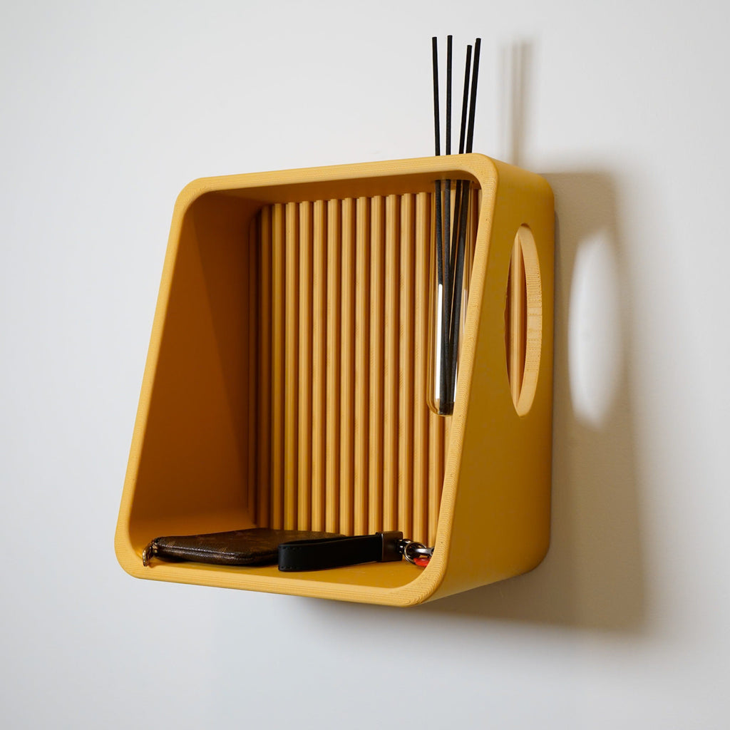 Modern Floating Wall Shelf for Plant Propagation & Reed Diffuser